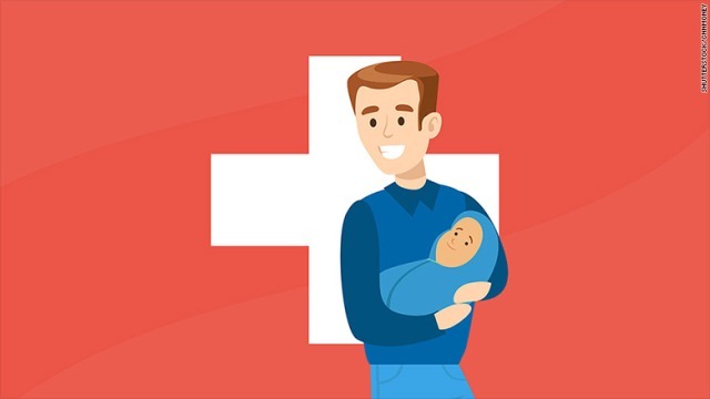 スイスで、父親に４週間の育児休業を認めるかどうかの国民投票が行われる