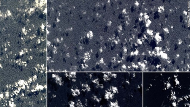 ２０１４年の３月下旬に撮影された衛星写真