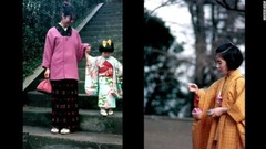 横須賀、１９７２年元旦：「元旦で着飾った人たちを撮影できて、とてもうれしかった」