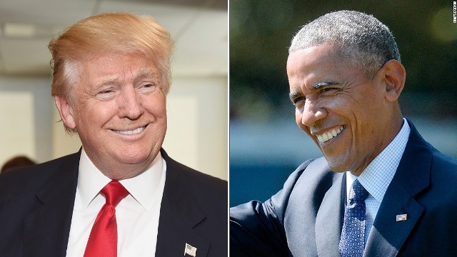 オバマ前大統領（右）からトランプ大統領へあてた手紙の内容が明らかになった