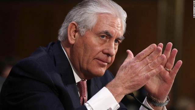 米国のティラーソン国務長官。北朝鮮と直接コンタクトを取っていることを明らかにした