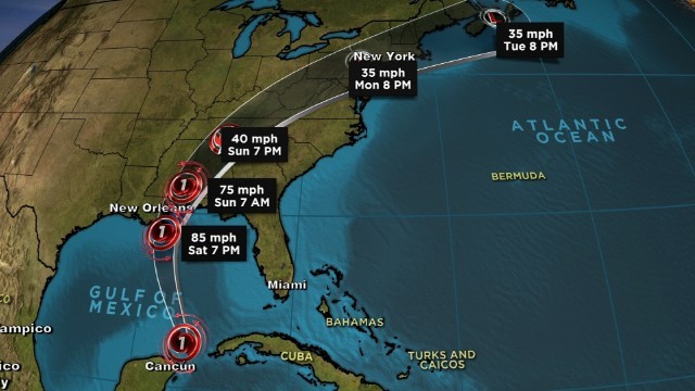 ハリケーン「ネイト」がフロリダ州に上陸した