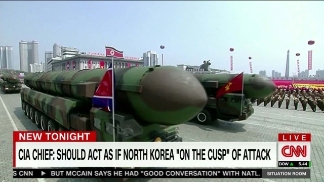 米中央情報局（ＣＩＡ）長官は、北朝鮮が米国をミサイル攻撃できる寸前にある想定で行動する必要があると発言
