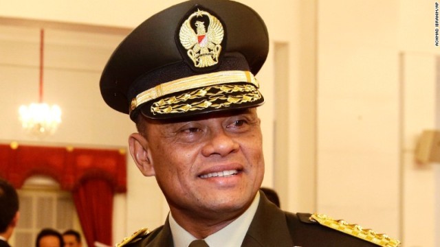 米国への入国を拒否されたインドネシアのガトット司令官