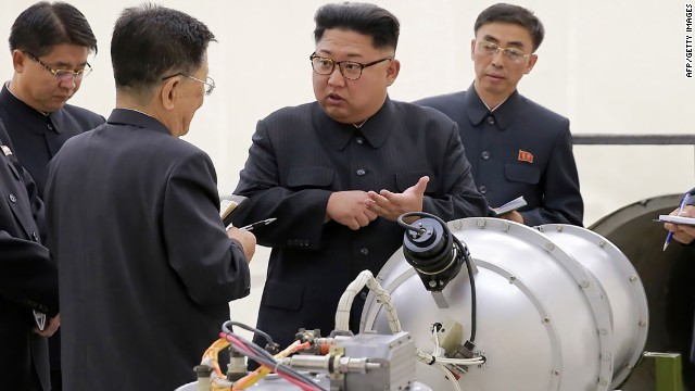 北朝鮮は９月初旬に実施した６度目の核実験について、弾道ミサイルに搭載可能な水爆を爆発させたと主張している