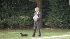ビル・クリントン第４２代大統領と猫のソックス