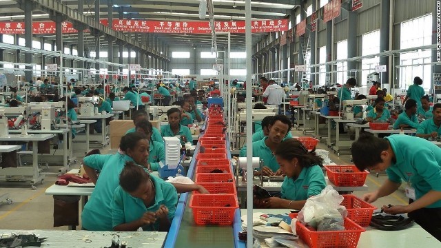 中国資本によって建設されたエチオピアの製造工場