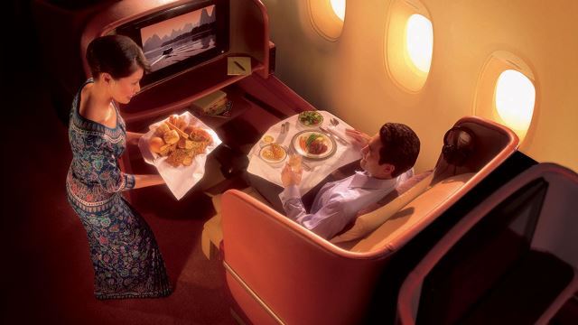 ３位　シンガポール航空　写真＝Courtesy Singapore Airlines