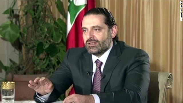 辞任を表明したレバノンのハリリ首相が、帰国前にエジプトのカイロを訪問するという