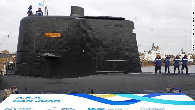 行方不明になっているアルゼンチン海軍の潜水艦「サンフアン」