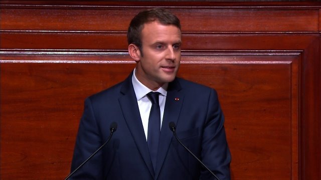 フランスのマクロン大統領。エルサレムをイスラエル首都と承認する米政権の動きについて懸念を表明した