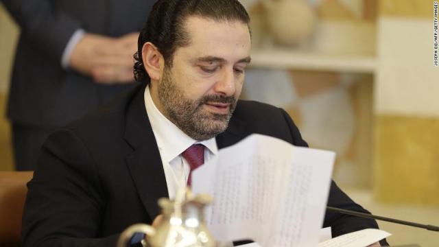 レバノンのハリリ首相が辞任を撤回