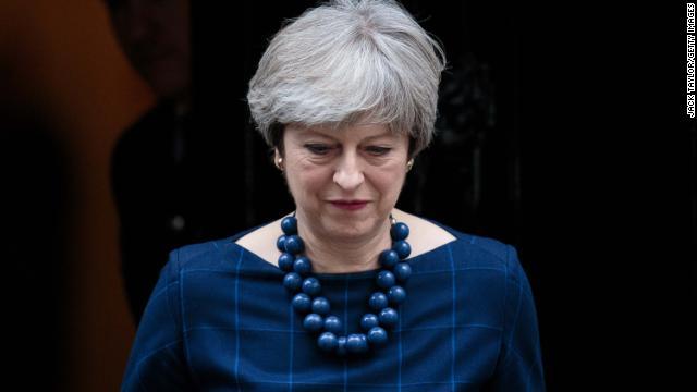 英国のメイ首相。ＥＵ離脱交渉で進展が見られた