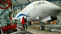 フェアチャイルド・ドルニエ社の「７２８ＪＥＴ」。２００２年に初飛行を行う予定だったが、同機の公開からわずか２週間後に会社が破産申請した