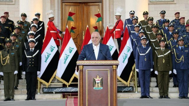 アバディ首相がＩＳＩＳからの完全解放を宣言＝イラク首相府