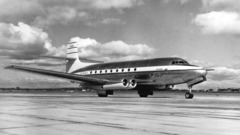 アブロ・カナダ社の「ジェットライナー」。１９５０年代にトランスカナダ航空（ＴＣＡ）向けに開発されたジェット旅客機で、最高時速は約８００キロ