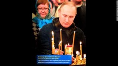 修道院を訪問したプーチン氏。「クリスマスの日は特別な喜びで人生を照らし、最も親切な思いを呼び起こす」
