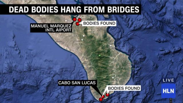 バハカリフォルニアスル州で橋から宙づりの遺体６体を発見