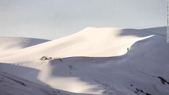 アルジェリアの町アインセフラに雪が降ったのは７日