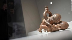 推定１０万個が残存しているとされるモチェ文明の陶器。うち数百個は人間や神々、動物、性行為をかたどったものだ