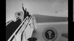 大統領職を退任する日、別れの挨拶をするカーター大統領＝１９８１年