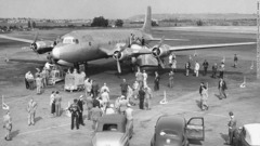 トルーマン大統領が公式利用した飛行機。１９５３年まで約６年間稼働した