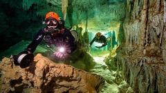 先月は世界一の長さを持つ水中洞窟を確認