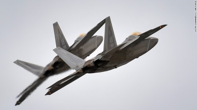 米軍のＦ２２戦闘機。Ｊ２０はＦ２２などを意識して開発されたとされる