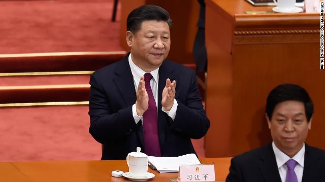 全人代に出席した中国の習近平（シーチンピン）国家主席