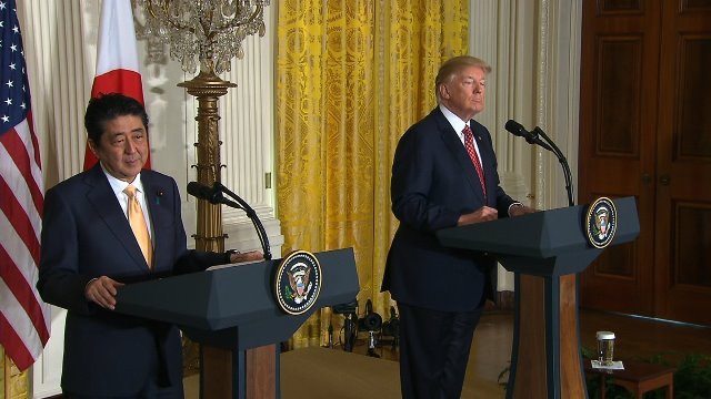 トランプ米大統領と安倍首相