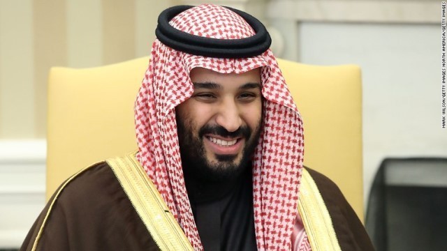 サウジアラビアのムハンマド皇太子。イランが核兵器を開発したらサウジも対抗するとの考えを示した