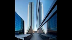 フランス「ＣＭＡ・ＣＧＭタワー」。マルセイユにおける大規模再開発プロジェクトの一環として建てられたもので、約１４７メートルのタワーや付属施設で構成されている＝Hufton+Crow