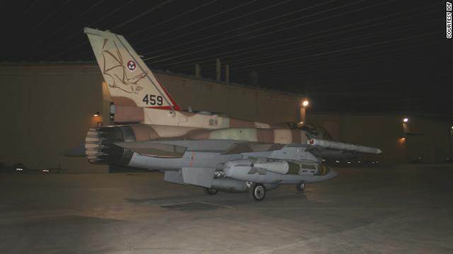 空爆に参加したイスラエル軍のＦ１６戦闘機