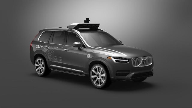 死亡事故を起こしたウーバーのスポーツ用多目的車（ＳＵＶ）＝Volvo
