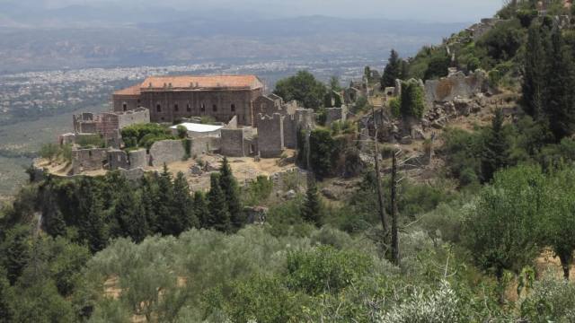 今は住む人のない、ギリシャ・ペロポネソス半島のミストラス