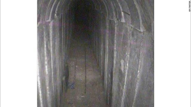 ガザ地区からイスラエル領内へと延びる地下トンネルをイスラエル軍が破壊した