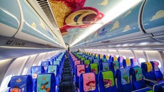 この旅客機は上海ディズニーリゾートと中国東方航空が提携して実現した