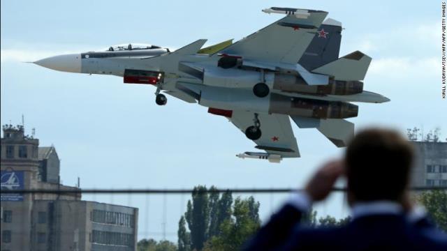 墜落機と同型のロシア軍戦闘機「スホーイ３０型」