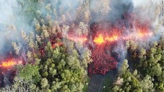 ハワイ島でＭ６．９の地震、キラウエア火山噴火の翌日