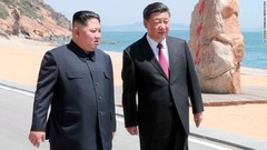 北朝鮮の金正恩氏、中国で習主席と再会談