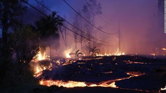 民家の被害８７軒に、８０ｍの溶岩吹き上げも　ハワイ噴火
