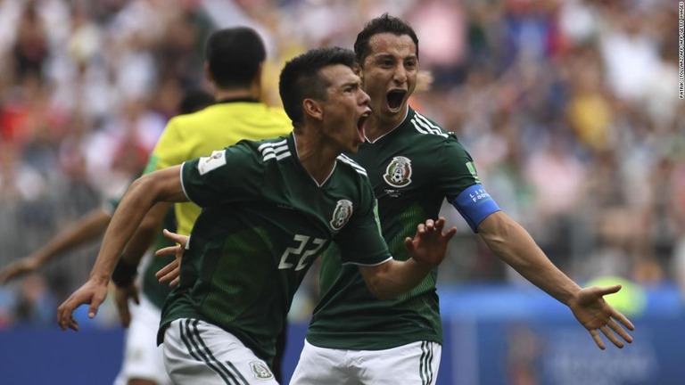 メキシコがロサノの得点で前回王者のドイツを下した