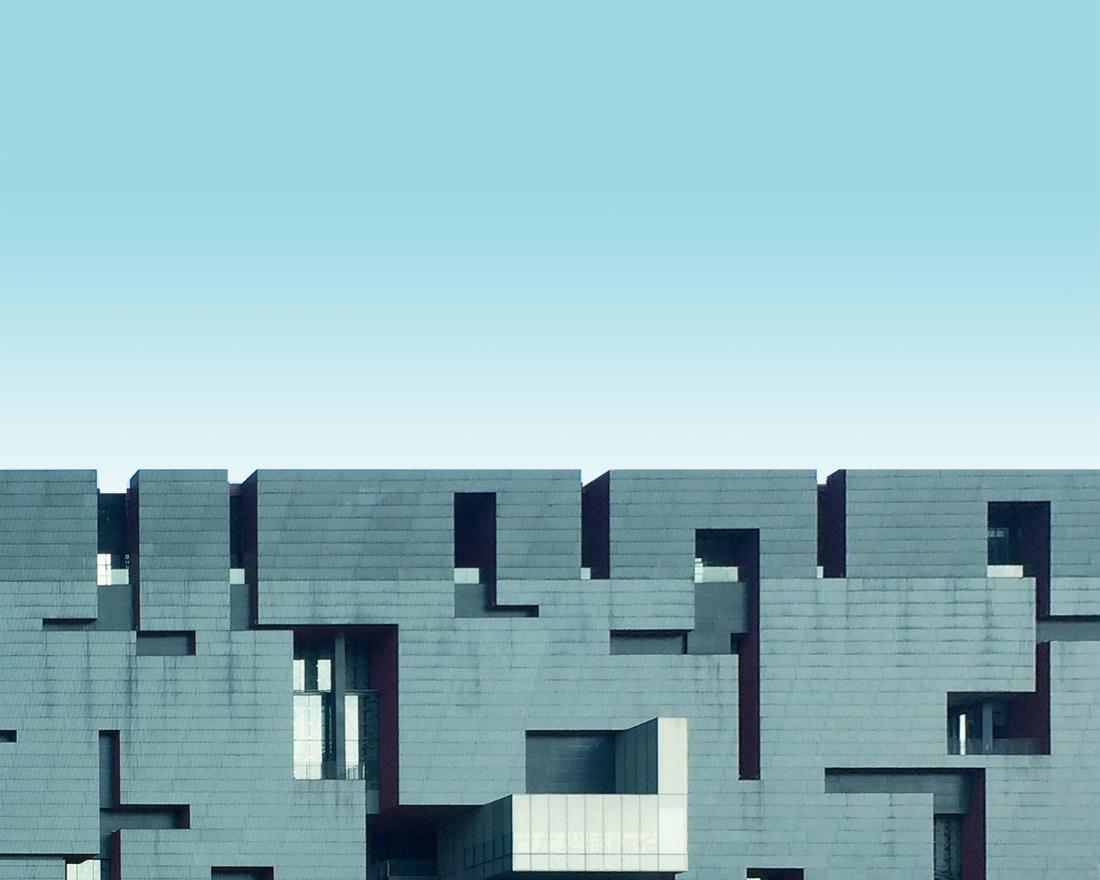 Guangdong Museum(広州) Rocco Design Architects設計。中国の伝統的な芸術品に影響を受けた、「途方もない規模の芸術品」と形容されている=クリス・プロボースト氏提供