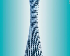 Canton Tower（広州）　Information Based Architectureが設計。高さ約604メートルで非居住用タワーでは世界一の高さを誇ったが、その後東京スカイツリーに抜かされた＝クリス・プロボースト氏提供