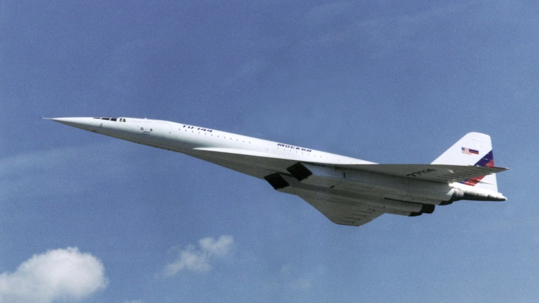 米航空宇宙局(NASA)が協力したプロジェクトの一環としてモスクワ上空を飛行するTu144=NASA