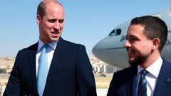 英ウィリアム王子がヨルダンに到着　中東歴訪を開始