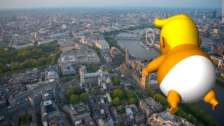 英議会議事堂上空に浮かぶ予定の「トランプ・ベイビー」との遭遇も回避？