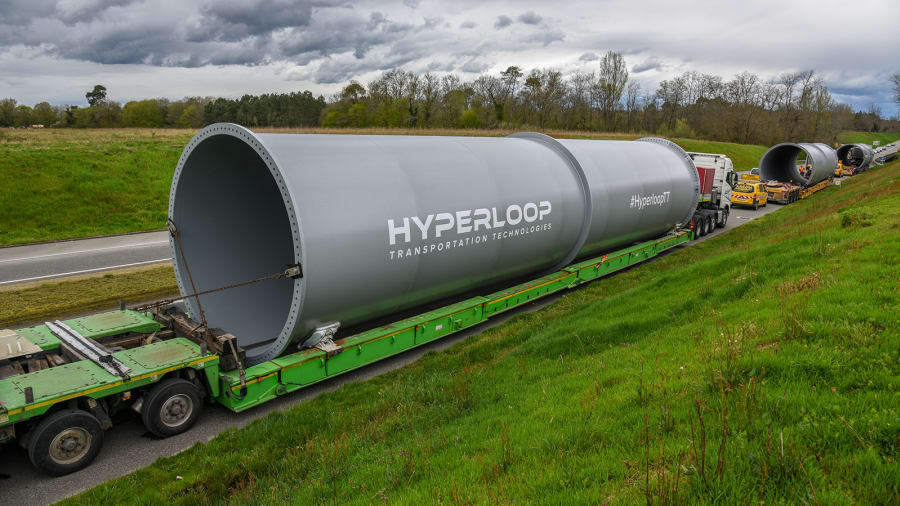 今年４月には、フランスのトゥールーズで建設が開始された。第１段階は３２０メートルのシステムを作る/courtesy Hyperloop Transportation Technologies