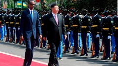 中印首脳がルワンダ訪問、経済関係の強化図る