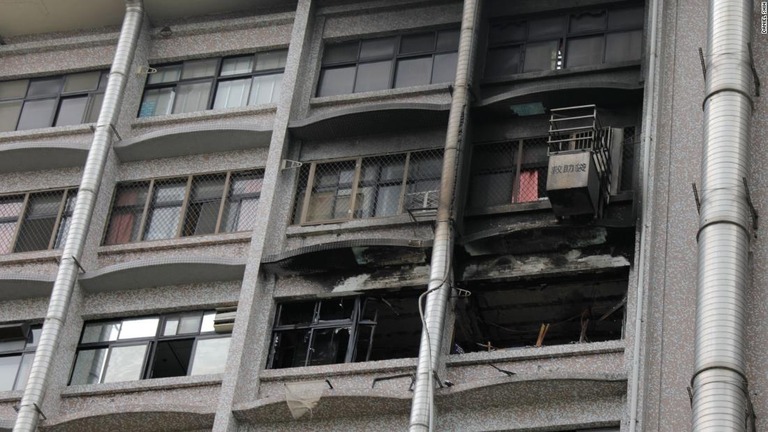 台北にある病院の７階で火災が発生/DANIEL SHIH
